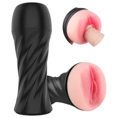   Sex HD Marcus - vagina artificiale realistica in astuccio (nero-naturale)