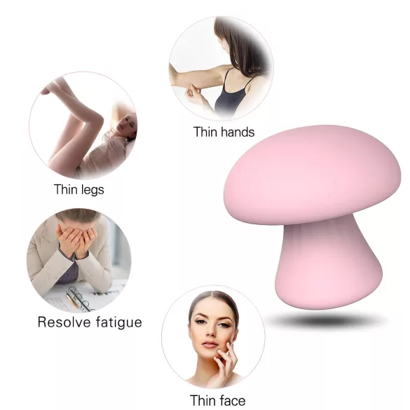 Magic Mushroom - vibratore ricaricabile (rosa)