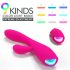Vibratore riscaldante impermeabile HD Muses (rosa)