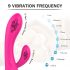 Vibratore riscaldante impermeabile HD Muses (rosa)