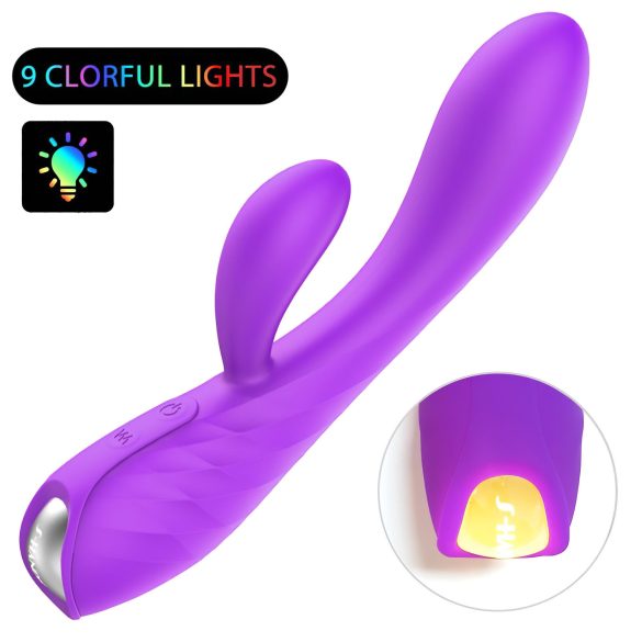 Sex HD Muses - vibratore ricaricabile impermeabile - silicone viola