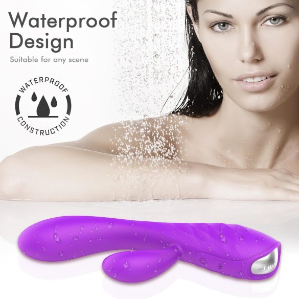 Sex HD Muses - vibratore ricaricabile impermeabile - silicone viola