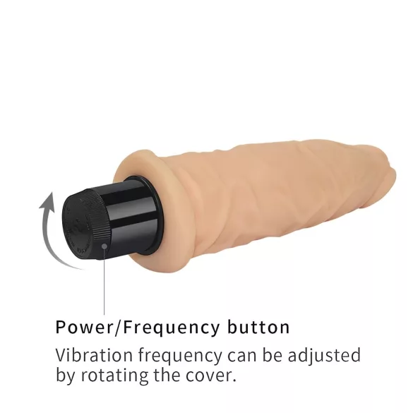 Lovetoy Real Feel - vibratore realistico - 19 cm - colore naturale