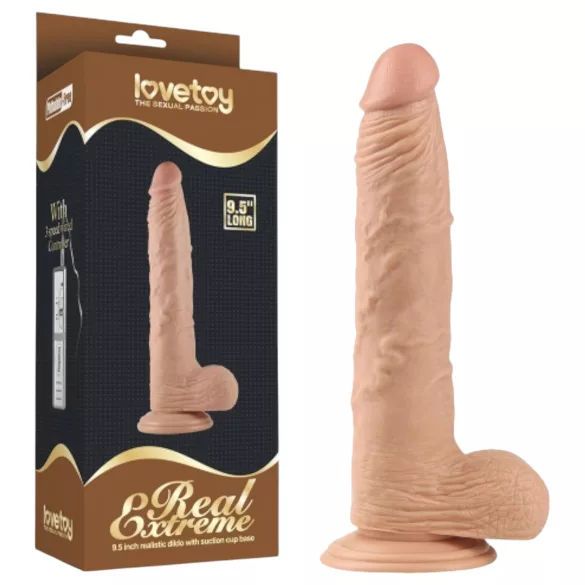 Lovetoy Real Extreme - dildo realistico con ventosa - 24 cm