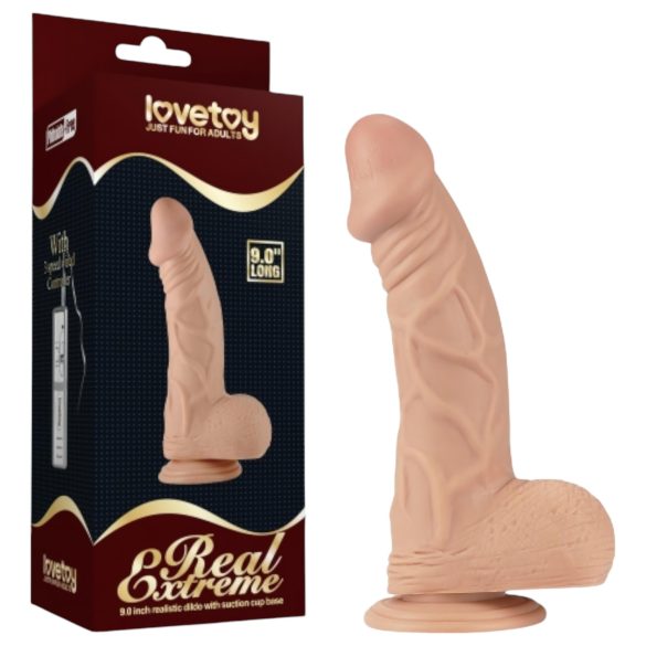 Dildo Real Extreme 23cm con ventosa - Naturale