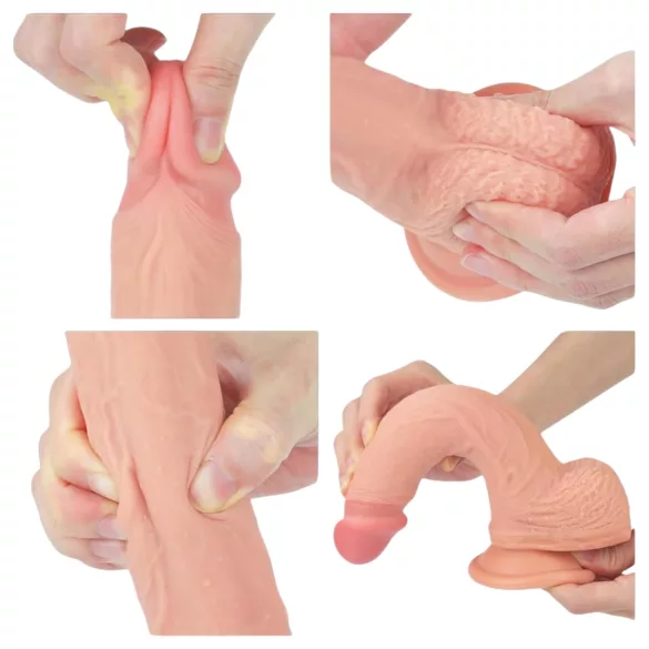 Lovetoy Nature Cock - dildo realistico con ventosa - 21cm color naturale