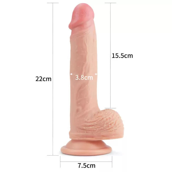 Lovetoy Nature Cock - dildo realistico con ventosa - 21cm color naturale
