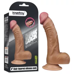 Lovetoy - dildo realistico curvo - 20cm - color carne