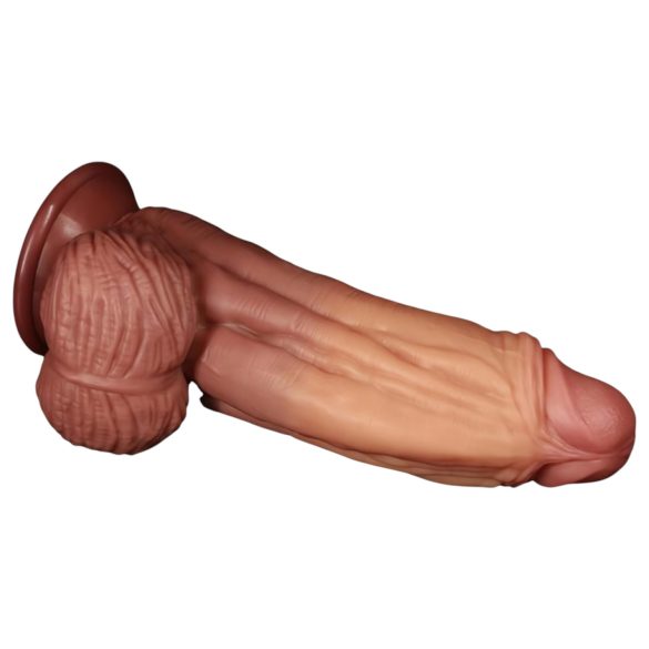 Lovetoy - dildo realistico a doppio strato - 26cm - color carne
