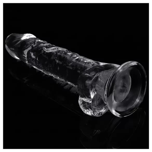 Lovetoy Flawless Clear - dildo con ventosa - 19 cm - trasparente