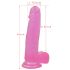 Lovetoy Jelly Studs - dildo con ventosa 20 cm (rosa)