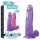 Lovetoy Jelly Studs - dildo con ventosa - 20 cm - viola