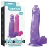 Lovetoy Jelly Studs - dildo con ventosa - 20 cm - viola