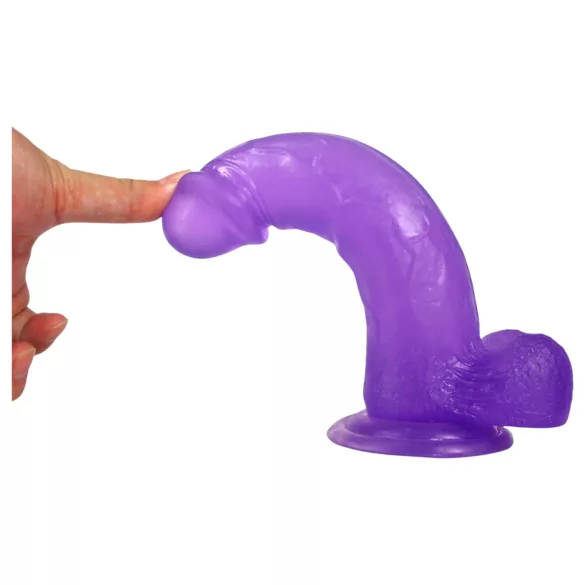 Lovetoy Jelly Studs - dildo con ventosa - 20 cm - viola