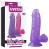 Lovetoy Jelly Studs - dildo con ventosa 15 cm (viola)