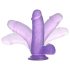 Lovetoy Jelly Studs - dildo con ventosa 15 cm (viola)
