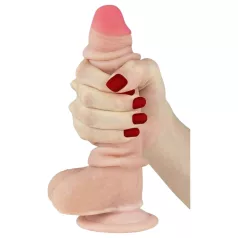  Lovetoy Sliding-Skin - dildo realistico a doppio strato - 18cm - colore naturale