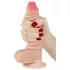 Lovetoy Sliding-Skin - dildo realistico a doppio strato - 18cm - colore naturale
