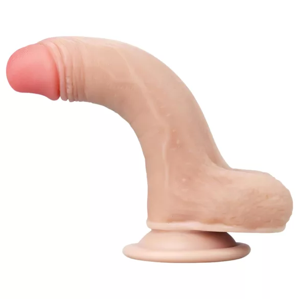 Lovetoy Sliding-Skin - dildo realistico a doppio strato - 18cm - colore naturale