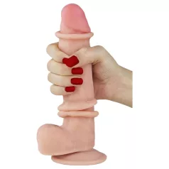   Lovetoy Sliding-Skin - dildo realistico doppio strato - 21cm - color carne