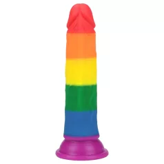 Lovetoy Prider - dildo realistico - 19 cm - arcobaleno