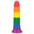 Lovetoy Prider - dildo realistico - 19 cm - arcobaleno