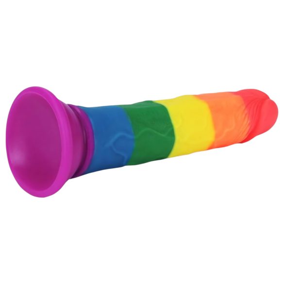 Lovetoy Prider - dildo realistico - 19 cm - arcobaleno