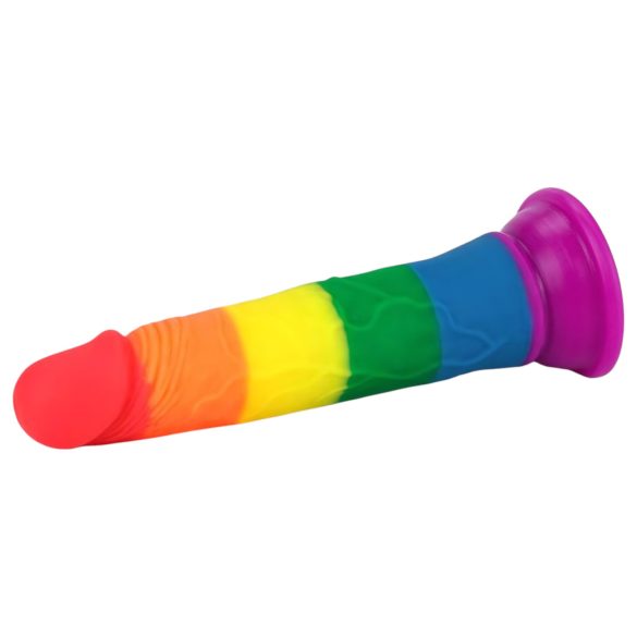 Lovetoy Prider - dildo realistico - 19 cm - arcobaleno