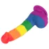 Lovetoy Prider - dildo realistico in silicone - 19 cm arcobaleno
