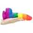 Lovetoy Prider - dildo realistico in silicone - 19 cm arcobaleno