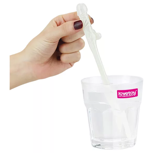 Lovetoy - cannuccia pene luminosa - bianco