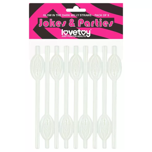 Lovetoy - cannuccia con vagina luminosa - colore bianco