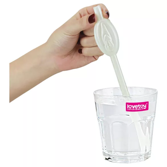 Lovetoy - cannuccia con vagina luminosa - colore bianco