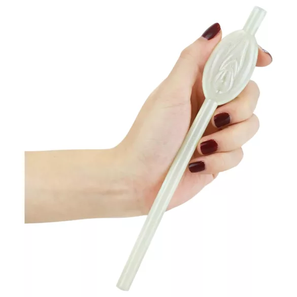 Lovetoy - cannuccia con vagina luminosa - colore bianco