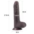 Lovetoy - dildo realistico doppio strato 18 cm - marrone
