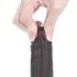 Lovetoy - dildo realistico doppio strato 18 cm - marrone