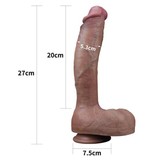 Fallico Realistico Doppio Strato Nature Cock" - 26cm (Naturale)"