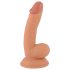 Mr. Rude - Dildo realistico 18cm con ventosa e testicoli (naturale)