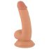 Mr. Rude - Dildo realistico 18cm con ventosa e testicoli (naturale)