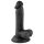Mr. Rude - dildo realistico con ventosa e testicoli - 17cm (nero)