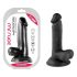 Mr. Rude - dildo realistico con ventosa e testicoli - 17cm (nero)