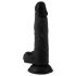 Mr. Rude - Dildo realistico ventosa con testicoli, 19 cm (nero)