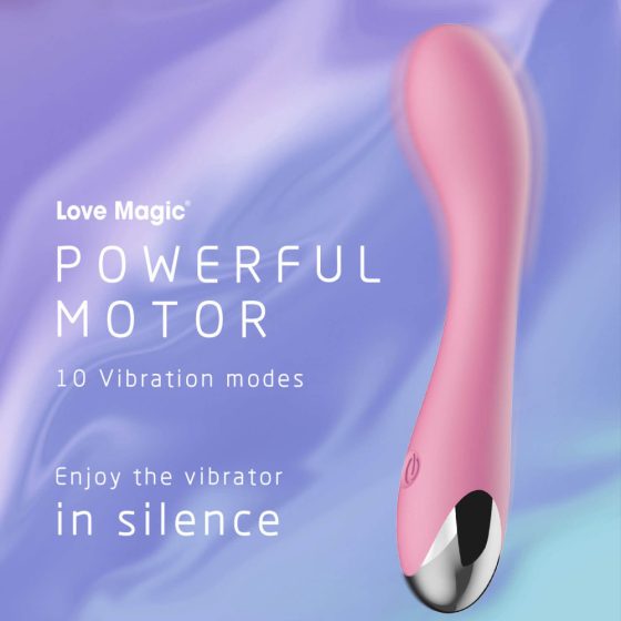 Vibratore ricaricabile per punto G Lonely" in silicone vellutato (rosa)"