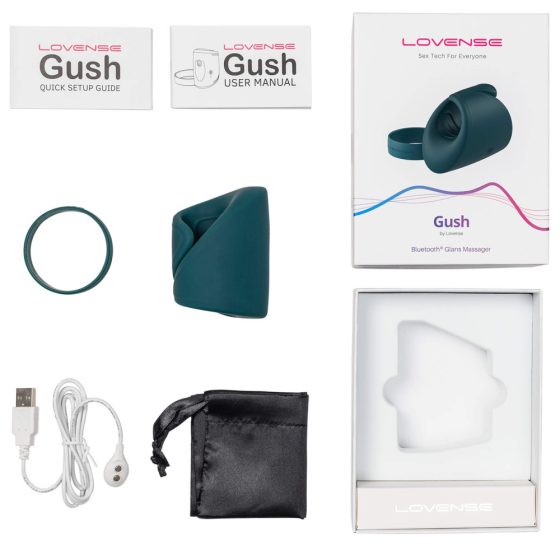 LOVENSE Gush - Massaggiatore vibrante intelligente per pene (grigio)