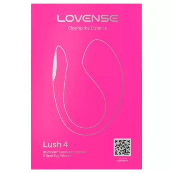 Lovense Lush 4 - vibratore a ovetto smart - silicone rosa