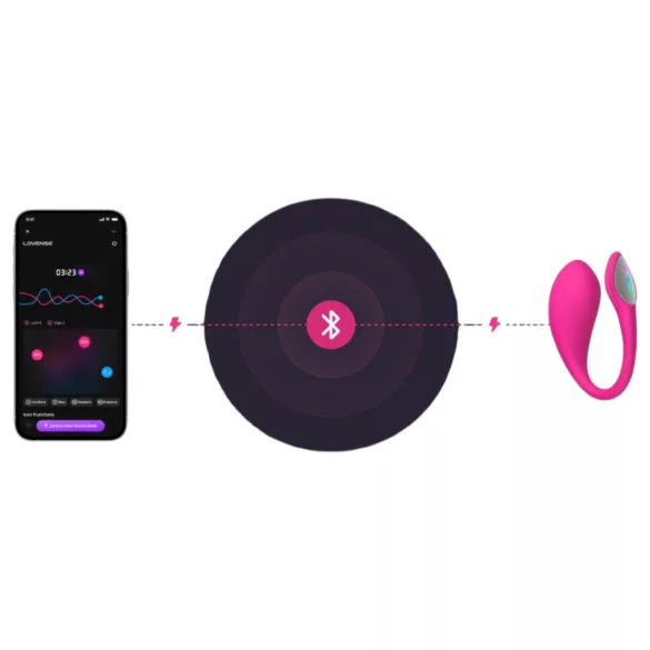 Lovense Lush 4 - vibratore a ovetto smart - silicone rosa