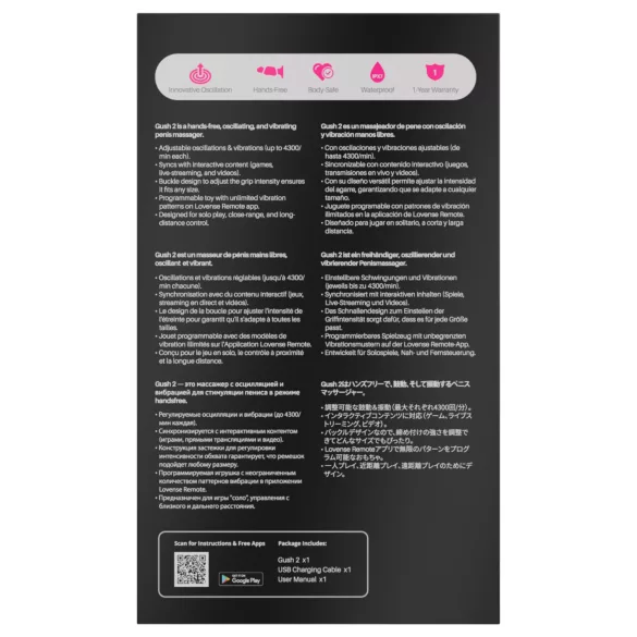 LOVENSE Gush 2 - vibratore per il glande (turchese)