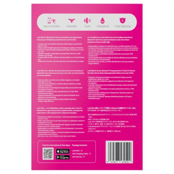 Lovense - vibratore a ovetto intelligente - rosa