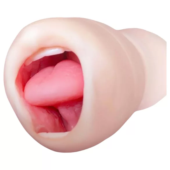 Tracy's Dog Cup - masturbatore a bocca realistica con denti (color carne)
