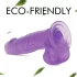 Tracy's Dog Jelly 8 - dildo realistico con testicoli e ventosa - silicone viola
